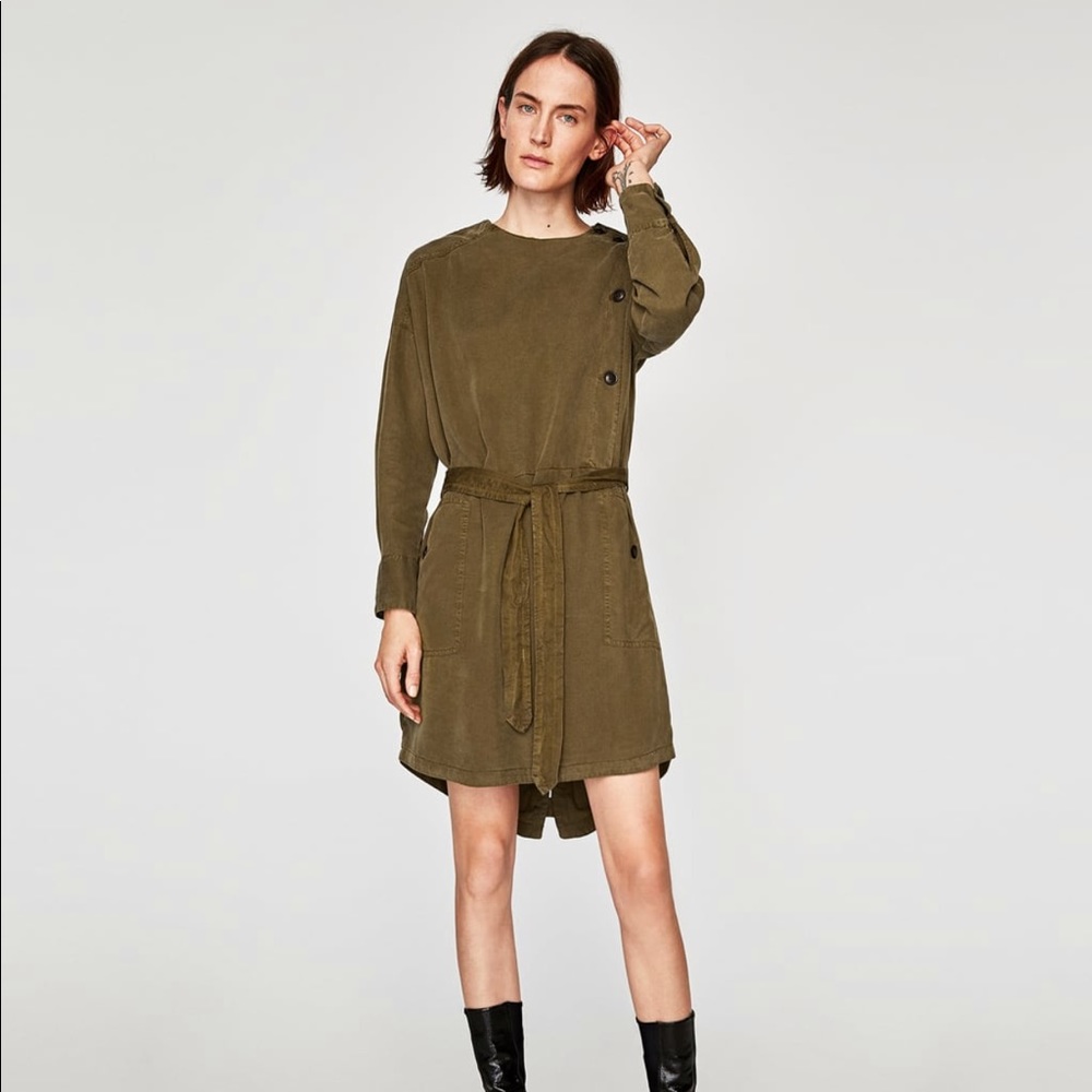 Zara Khaki dress